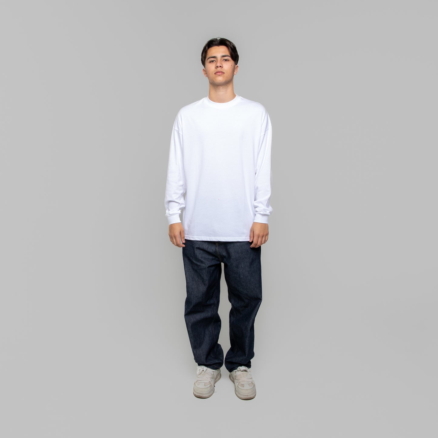 White Blank Longsleeve T-Shirt