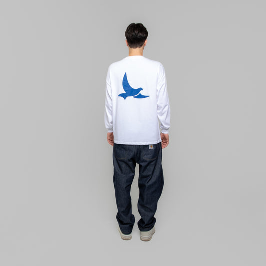 Longsleeve White T-shirt Colombe™