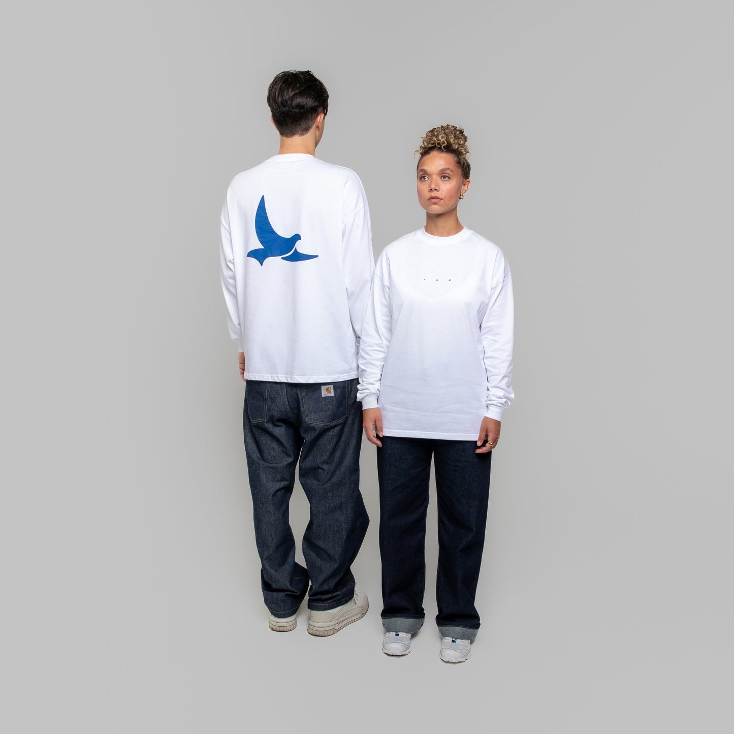 Longsleeve White T-shirt Colombe™